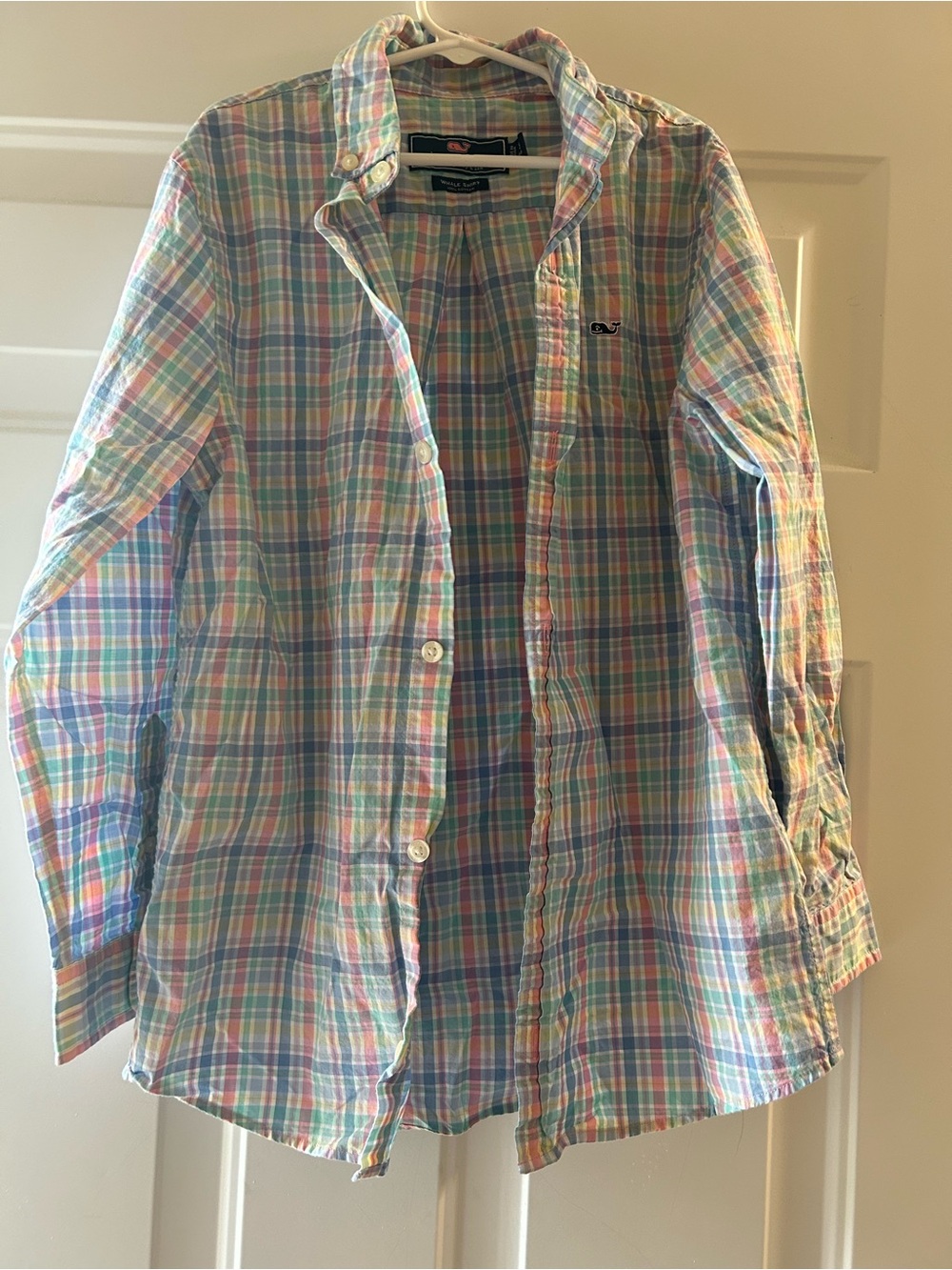 Vineyard Vines Kid’s Pastel Plaid Button-Down Shirt